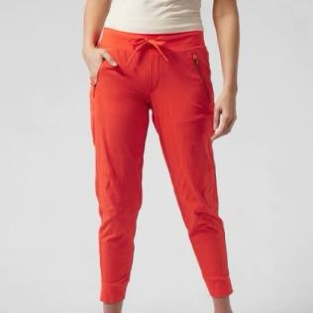 Athleta Trekkie North Jogger in Flame Orange (8 Tall)
